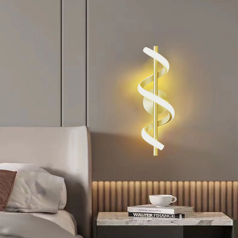 Lighting Metal Wall Decor - Minimalist LED Wall Lamp Nordic Bedroom