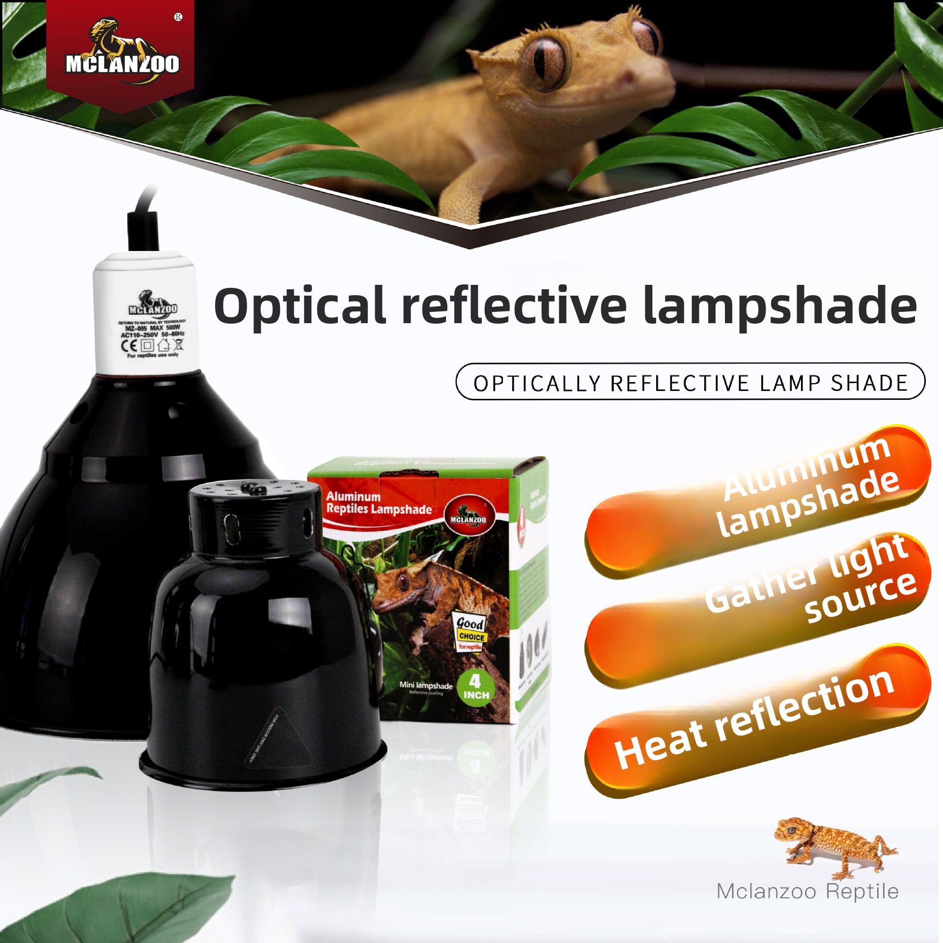 Gecko Lighting & Decor - MCLANZOO Rainforest UVB Light Fixture |