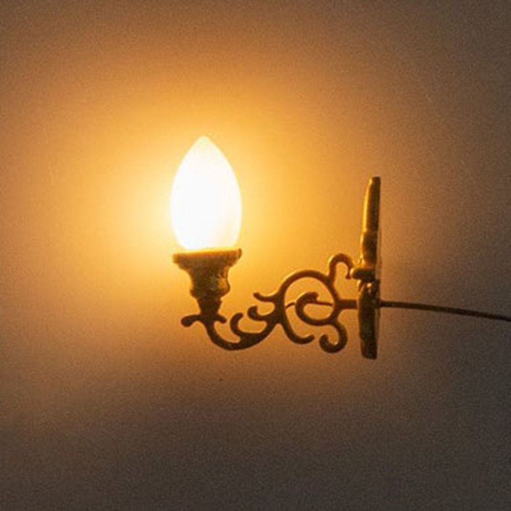 New 1.7*2cm Dollhouse Wall Lam - Lighting Metal Wall Decor ulasan dan harga