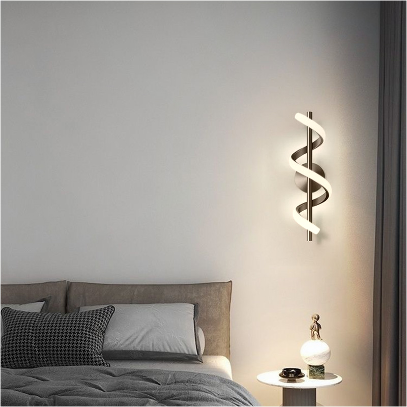Minimalist LED Wall Lamp Nordi - Lighting Metal Wall Decor ulasan dan harga