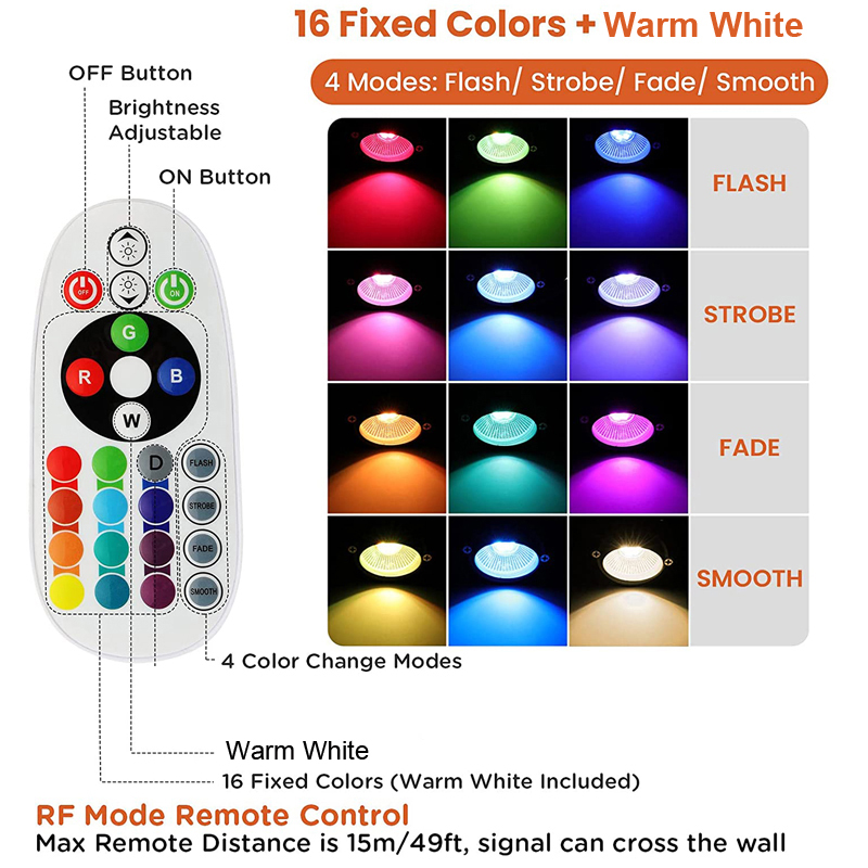 RGBW Color Changing Landscape  - Colour Changing Bulb ulasan dan harga