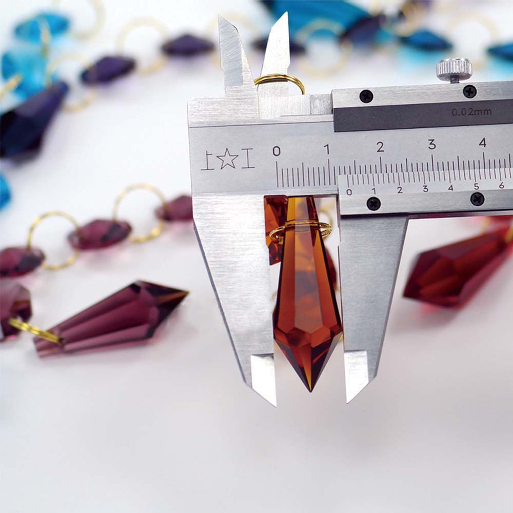 38mm Mix Color Crystal Icicle  - Pendant Lighting Christmas Decor ulasan dan harga