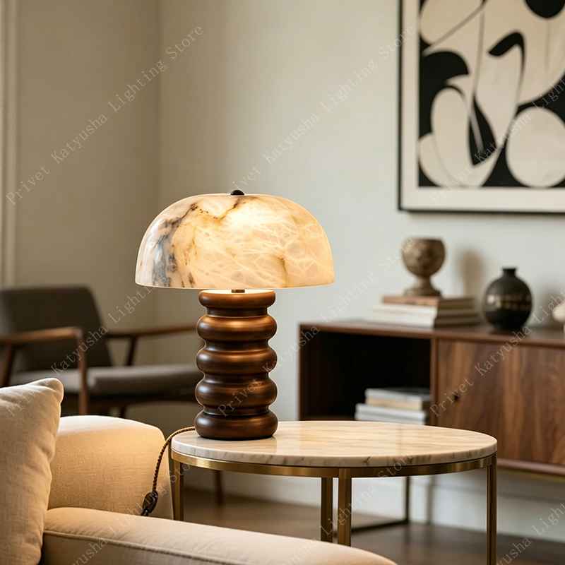 Retro Alabaster Mushroom Table - Lighting Home Decor Items ulasan dan harga