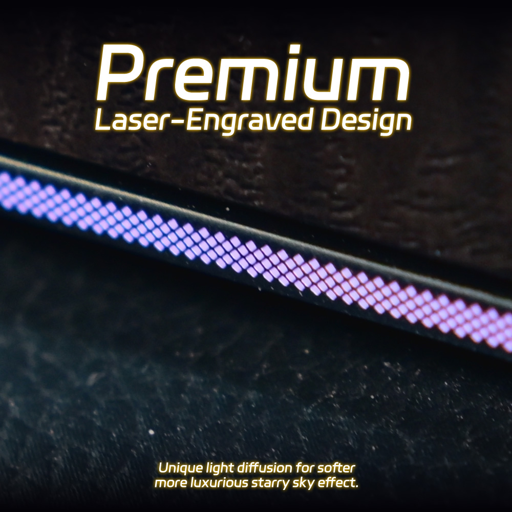 Laser-Engraved 64-Color RGB Am - Lighting Interior Decor ulasan dan harga