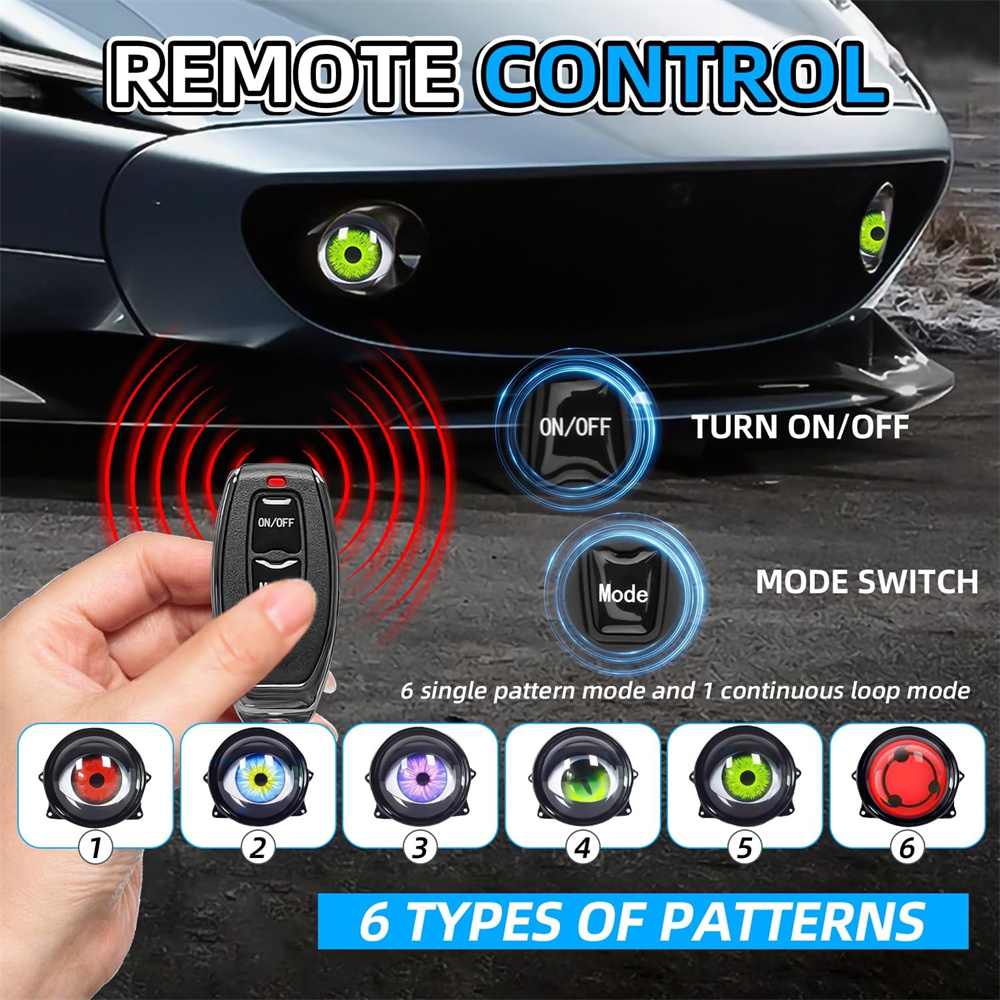  6-Mode Led Dynamic Devil Eye - Lighting Decor ulasan dan harga