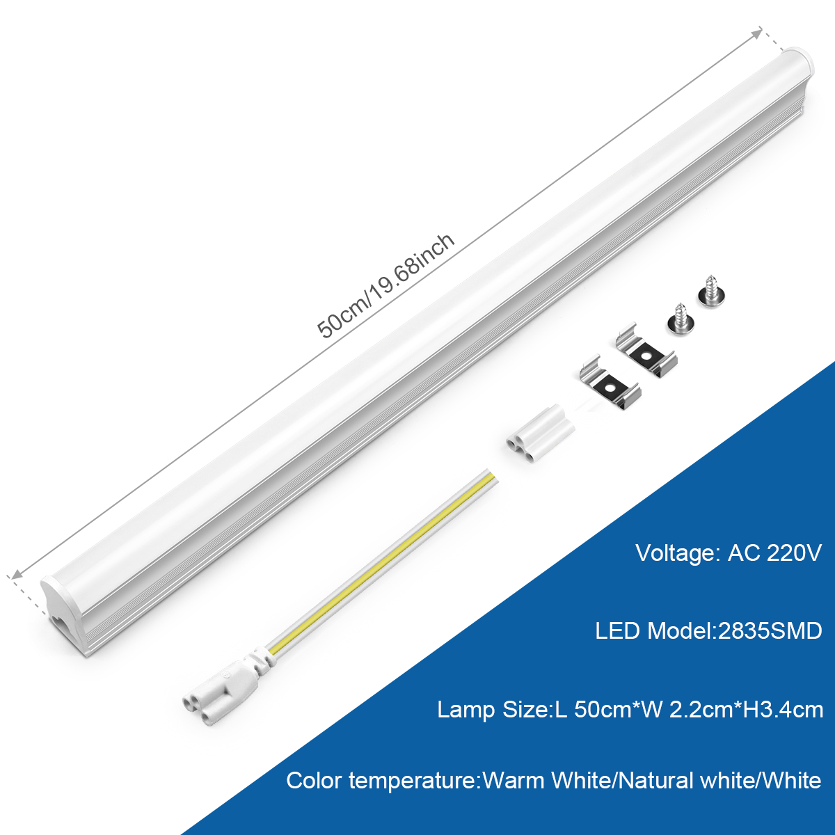 15W T5 LED Tube Light 50cm, En - Colour Changing Bulb ulasan dan harga