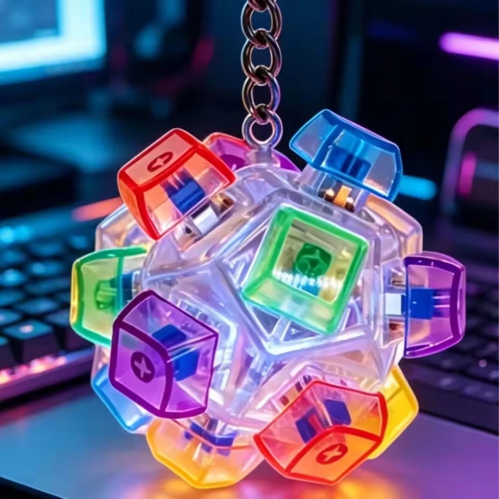 LED Light-Up Keychain Keyboard - Lighting Home Decor Ideas ulasan dan harga