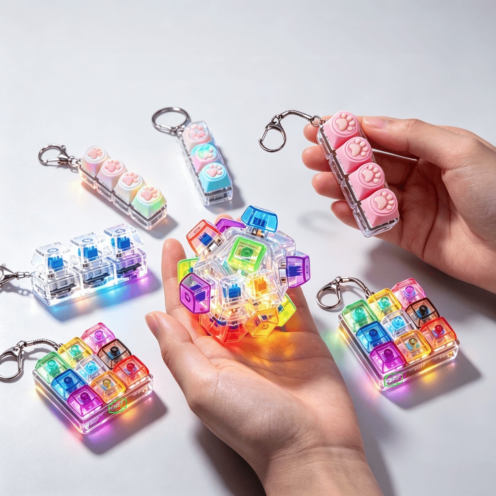 LED Light-Up Keychain Keyboard - Lighting Home Decor Ideas ulasan dan harga
