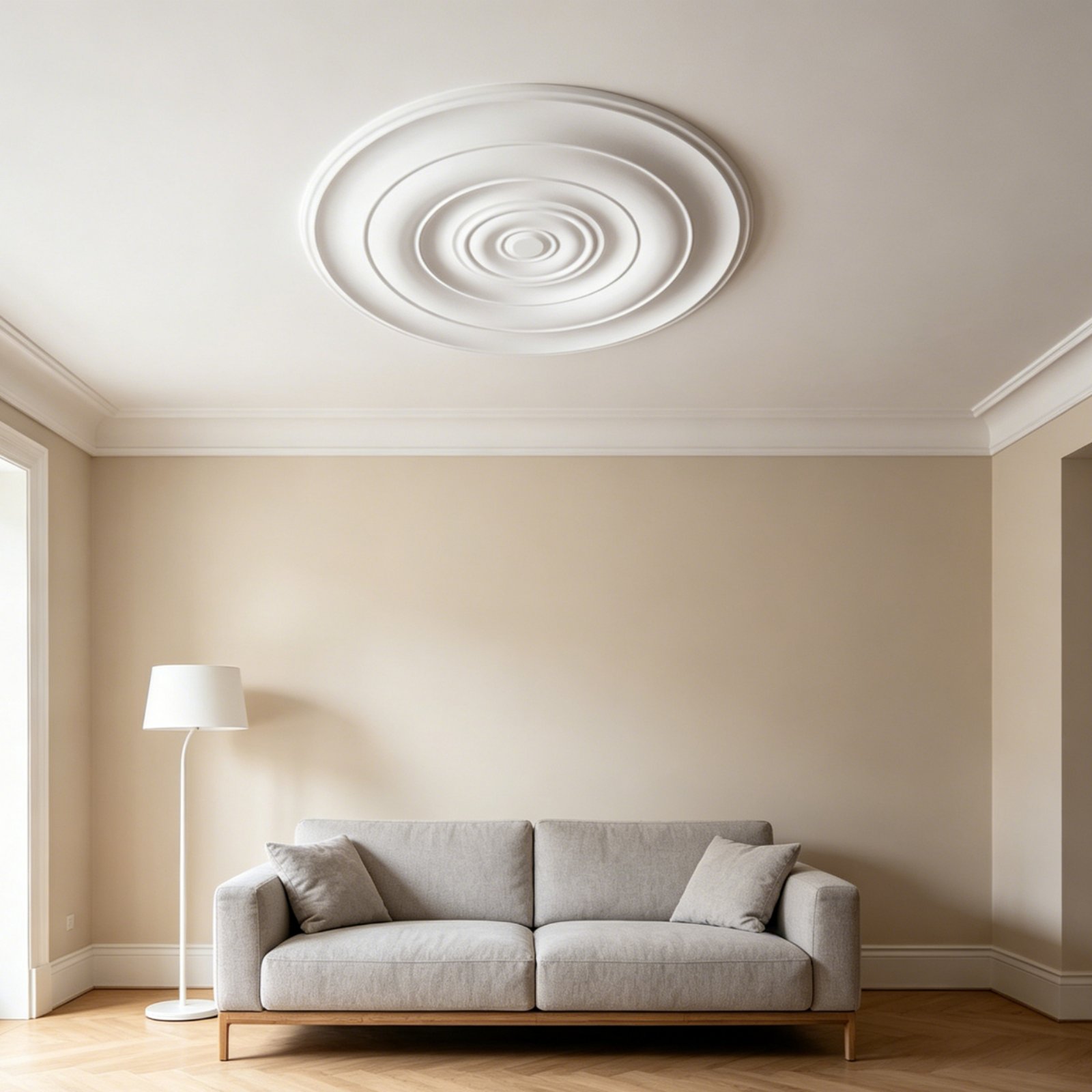 Round Ceiling Medallion Europe - Lighting Interior Decor ulasan dan harga