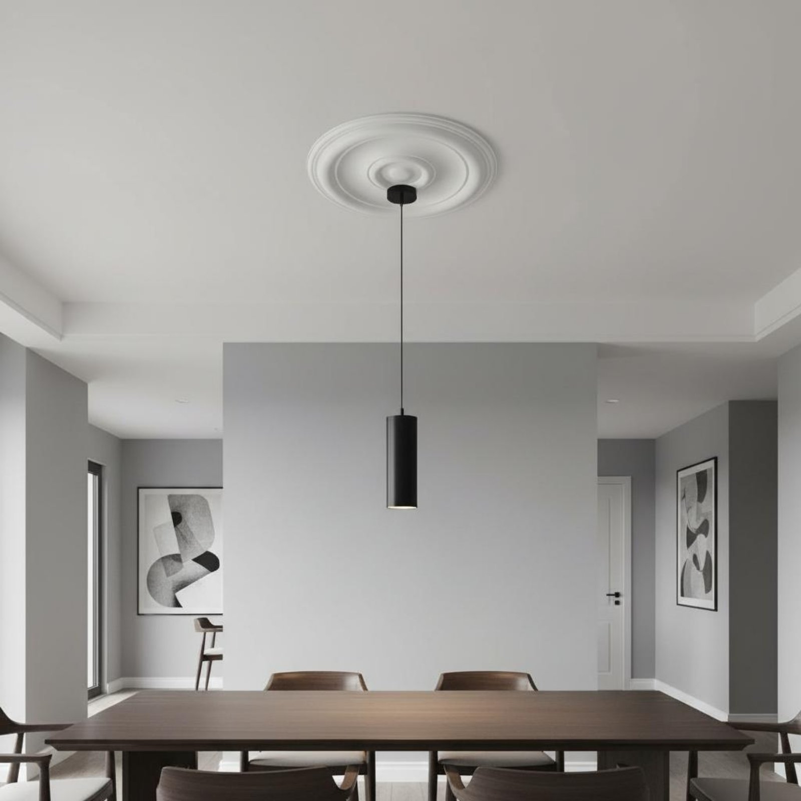 Round Ceiling Medallion Europe - Lighting Interior Decor ulasan dan harga