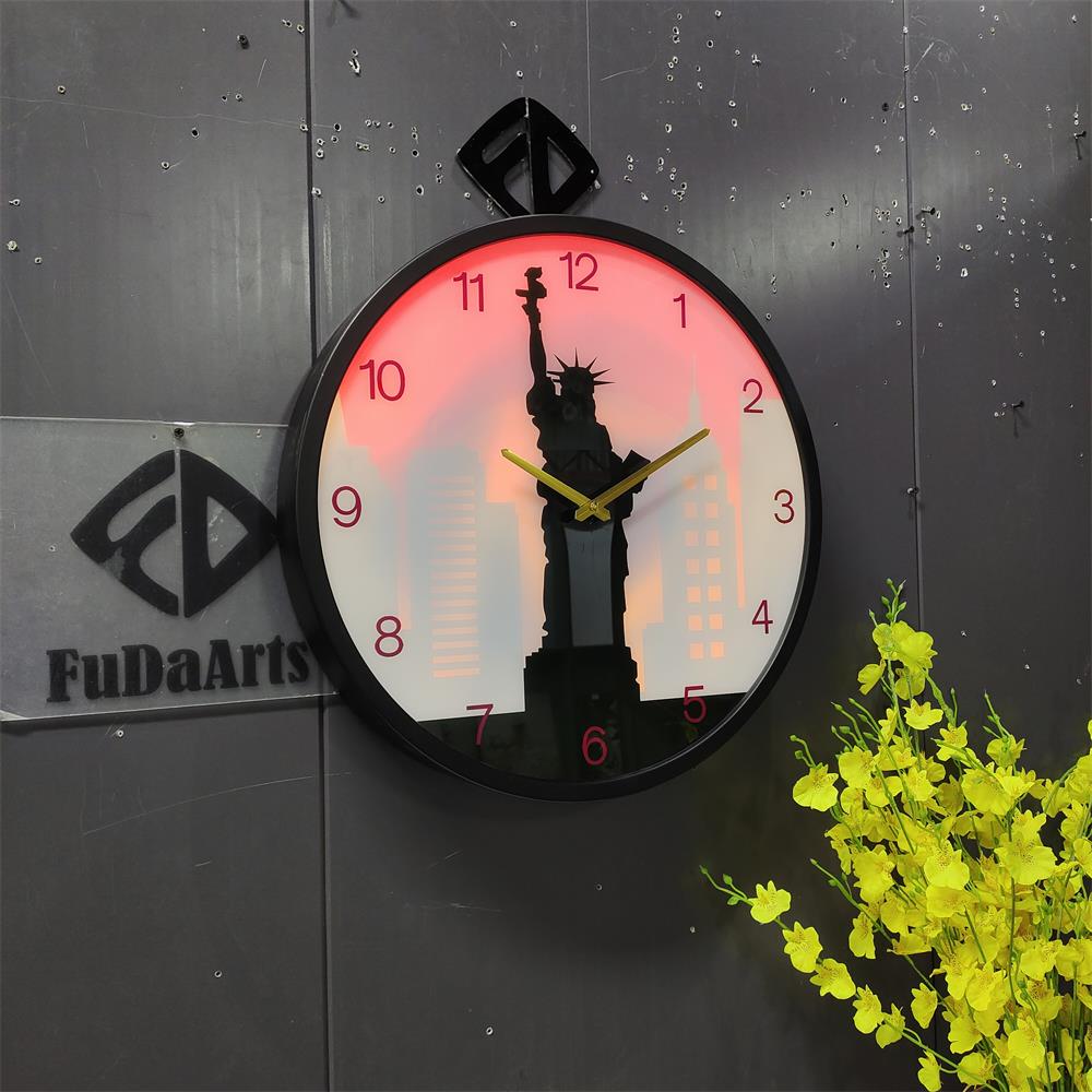 45CM With Led Night Light Mode - Lighting Home Decor Wall Clocks ulasan dan harga