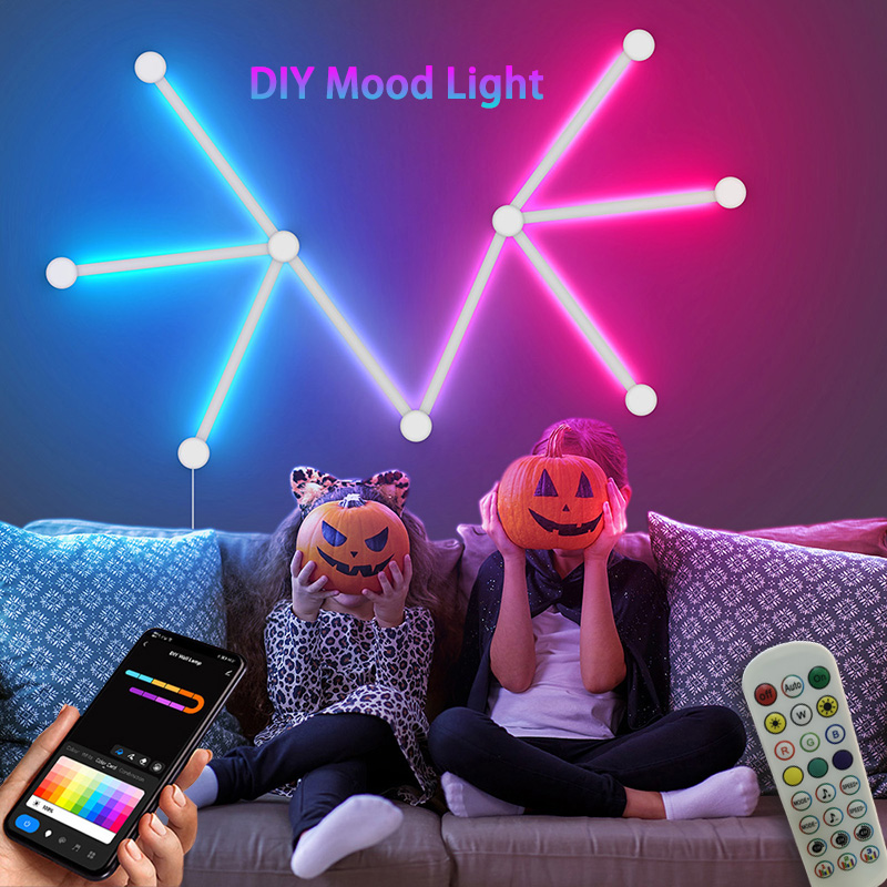 Smart RGB Wall Lamp, Bluetooth - Wall Decor Lighting ulasan dan harga
