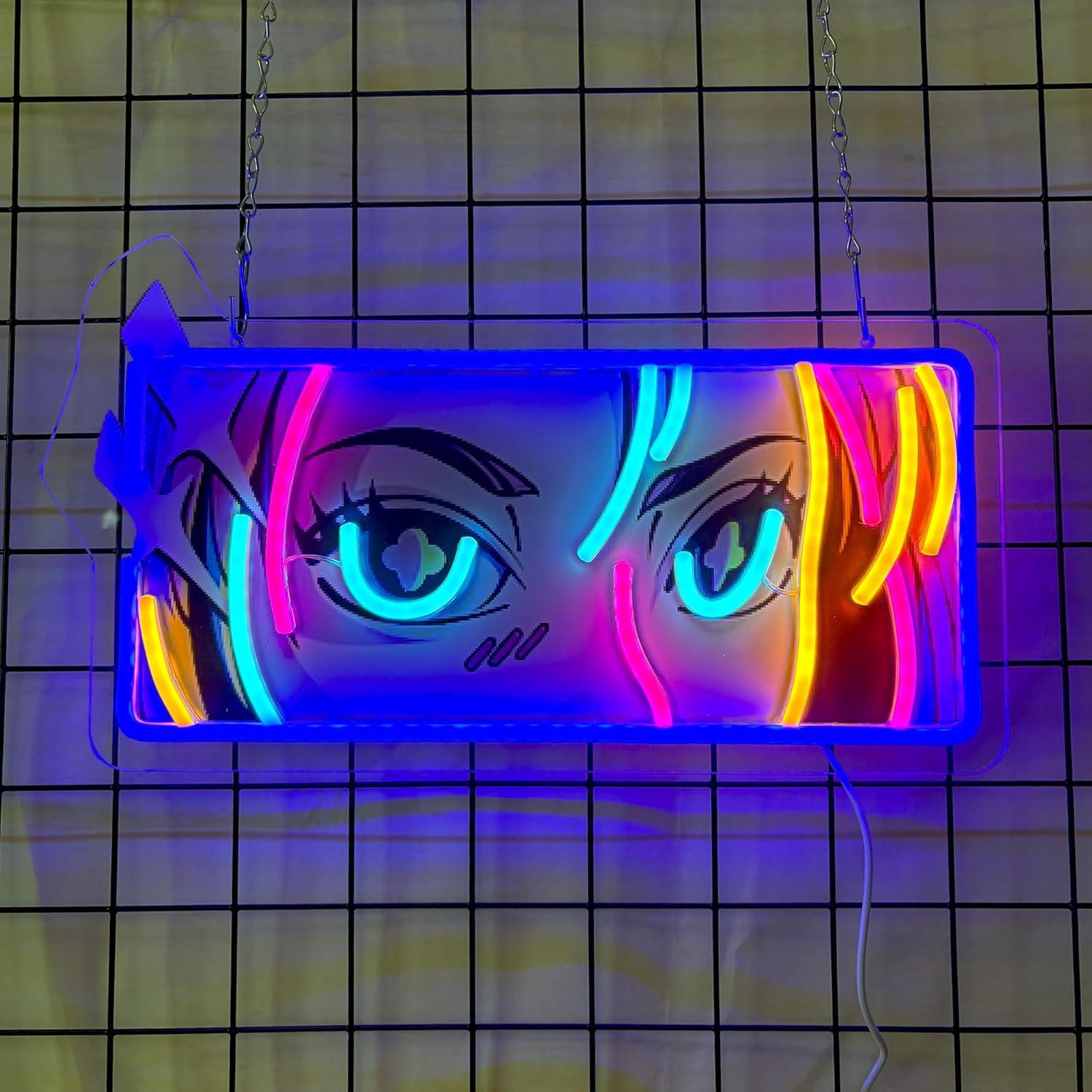 Passionate Eyes Neon Sign USB  - Wall Decor Lighting ulasan dan harga