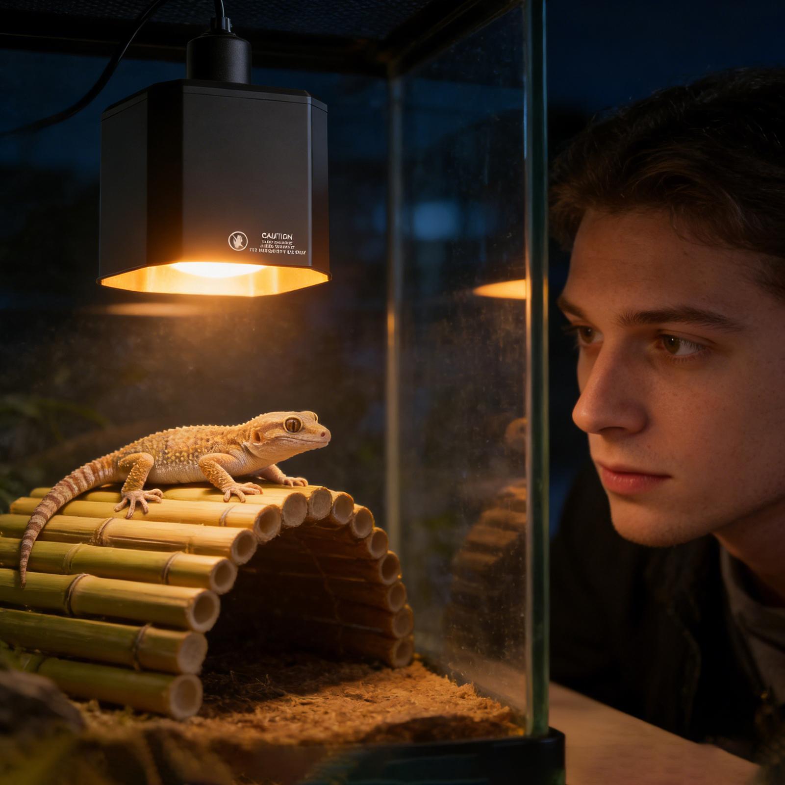 Reptile Heat Lamp Fixture Rept - Gecko Lighting & Decor ulasan dan harga