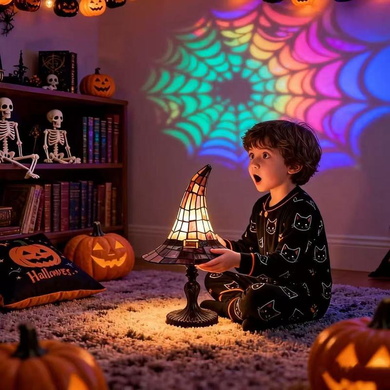 Stained Witch Hat Table Lamp H - Lighting Home Decor Items ulasan dan harga
