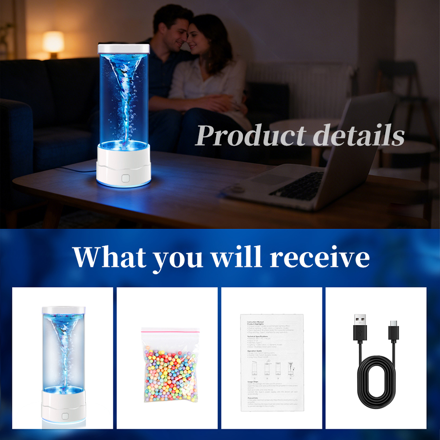 Creative LED Tornado Night Lig - Colour Changing Bulb ulasan dan harga