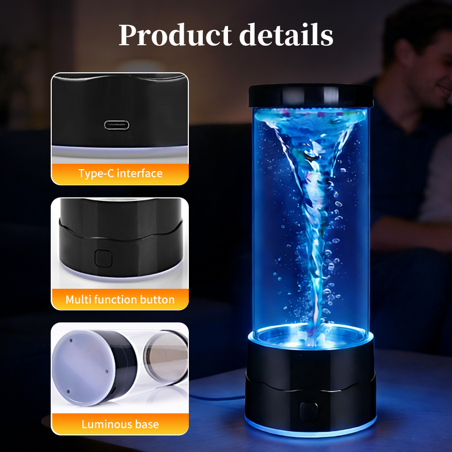 Creative LED Tornado Night Lig - Colour Changing Bulb ulasan dan harga