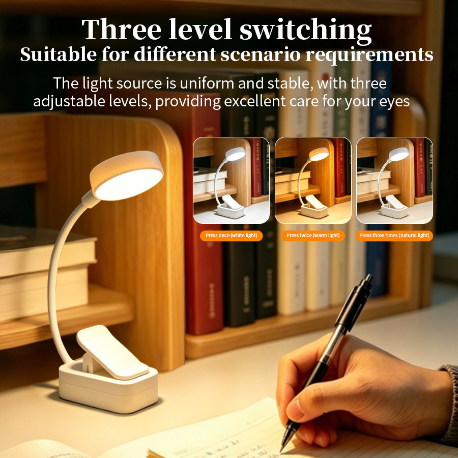 LED Desk Lamp Rechargeable Cli - Colour Changing Bulb ulasan dan harga