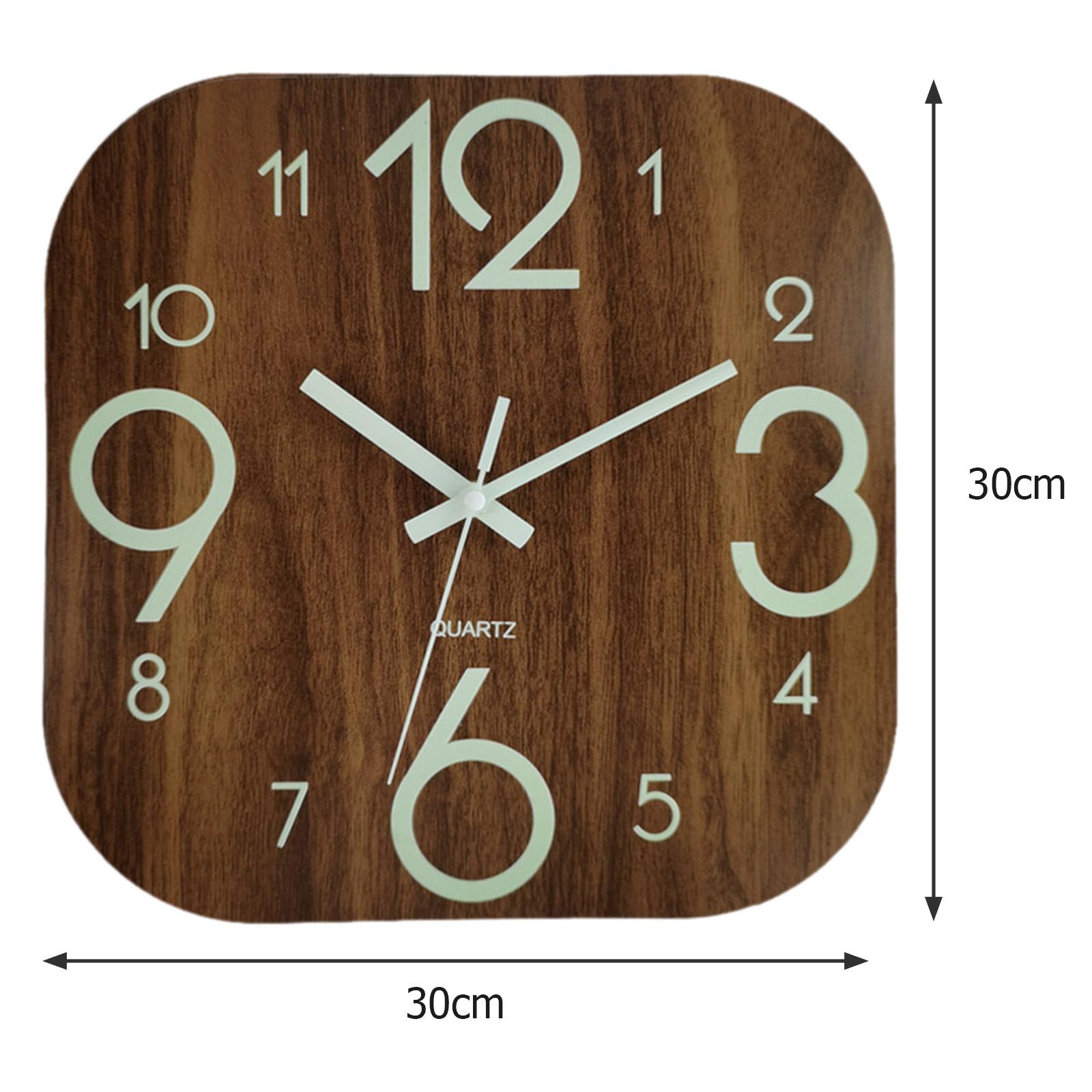 30cm Square Wall Clock ,Lumino - Lighting Home Decor Wall Clocks ulasan dan harga