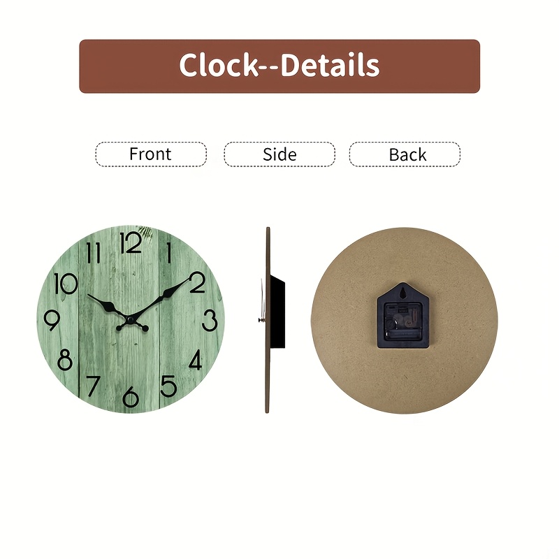 A Round Wall Clock with Light  - Lighting Home Decor Wall Clocks ulasan dan harga