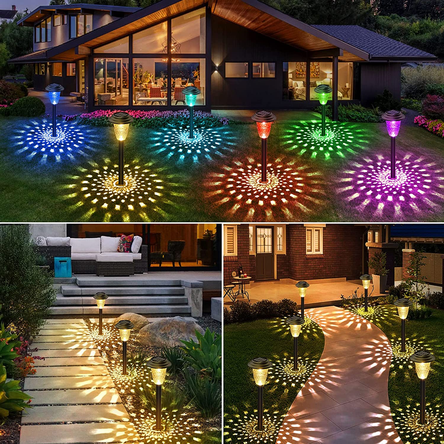 Solar Pathway Lights Outdoor S - Colour Changing Bulb ulasan dan harga
