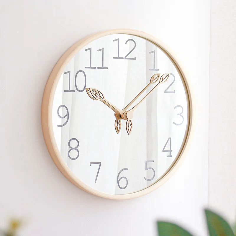 12inch Mirror Wooden Wall Cloc - Lighting Home Decor Wall Clocks ulasan dan harga