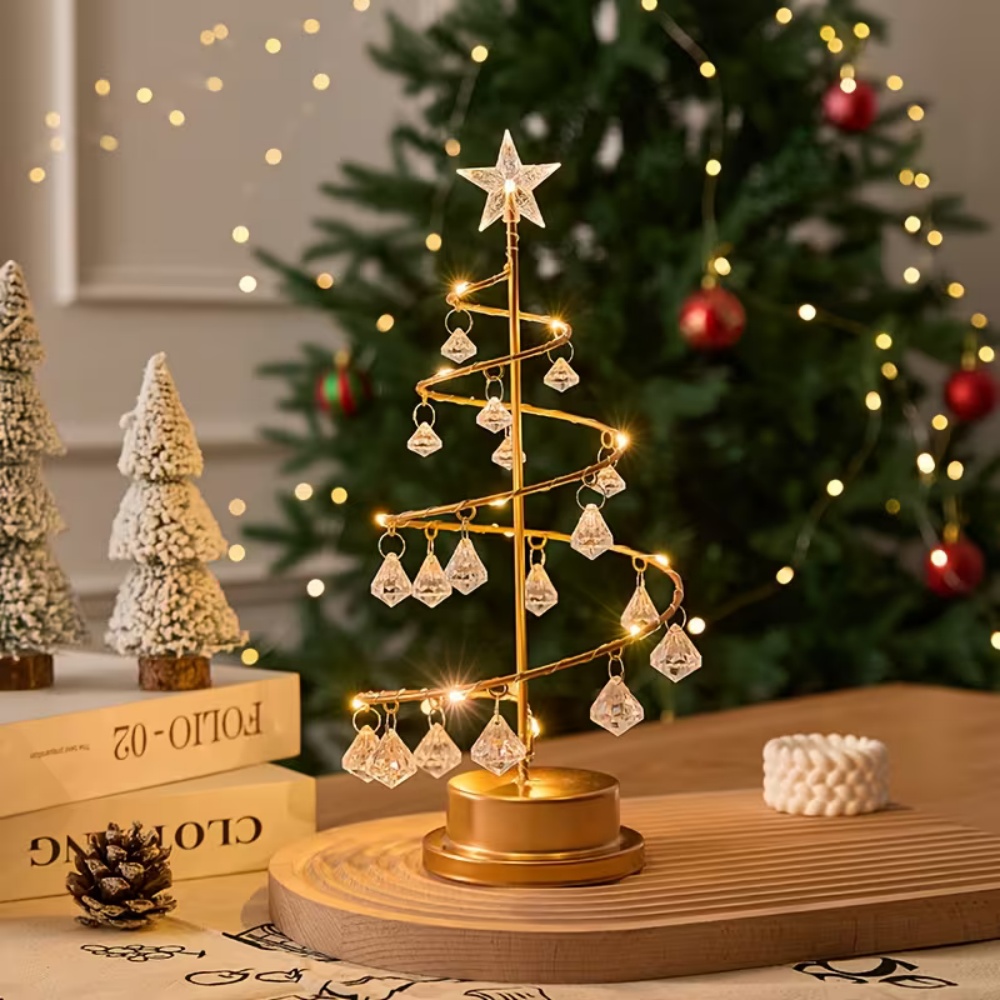 Christmas Tree Copper Wire LED - Pendant Lighting Christmas Decor ulasan dan harga