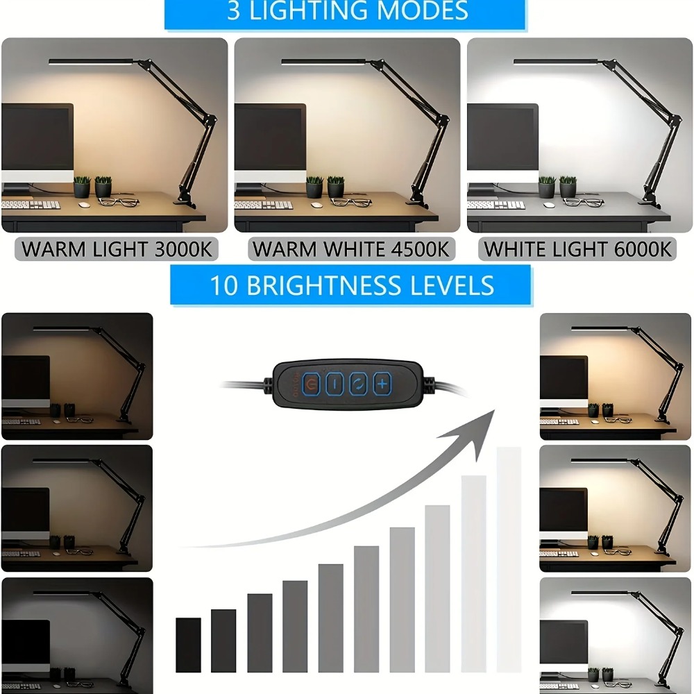 Led Desk Lamp Ultra Bright Dua - Colour Changing Bulb ulasan dan harga
