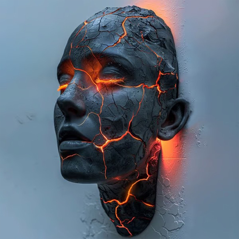 2026 New Resin Cracked Soul Wa - Lighting Interior Decor ulasan dan harga