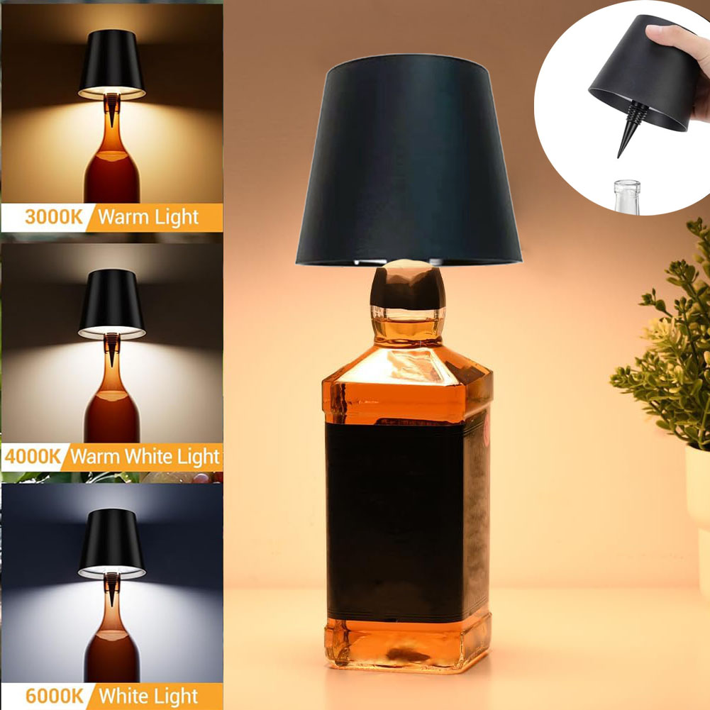 New Wine Bottle LED Lamp Deskt - Colour Changing Bulb ulasan dan harga