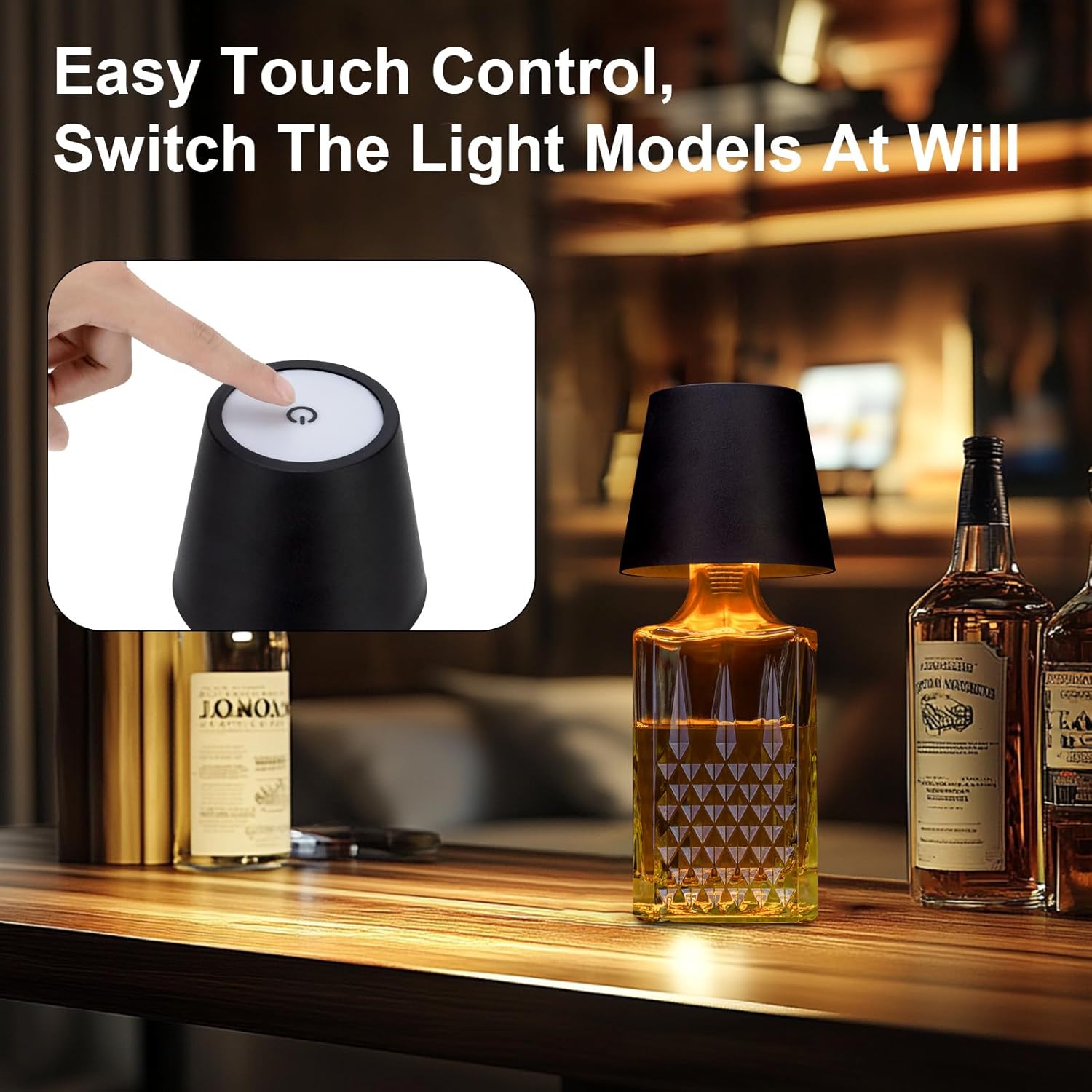 New Wine Bottle LED Lamp Deskt - Colour Changing Bulb ulasan dan harga