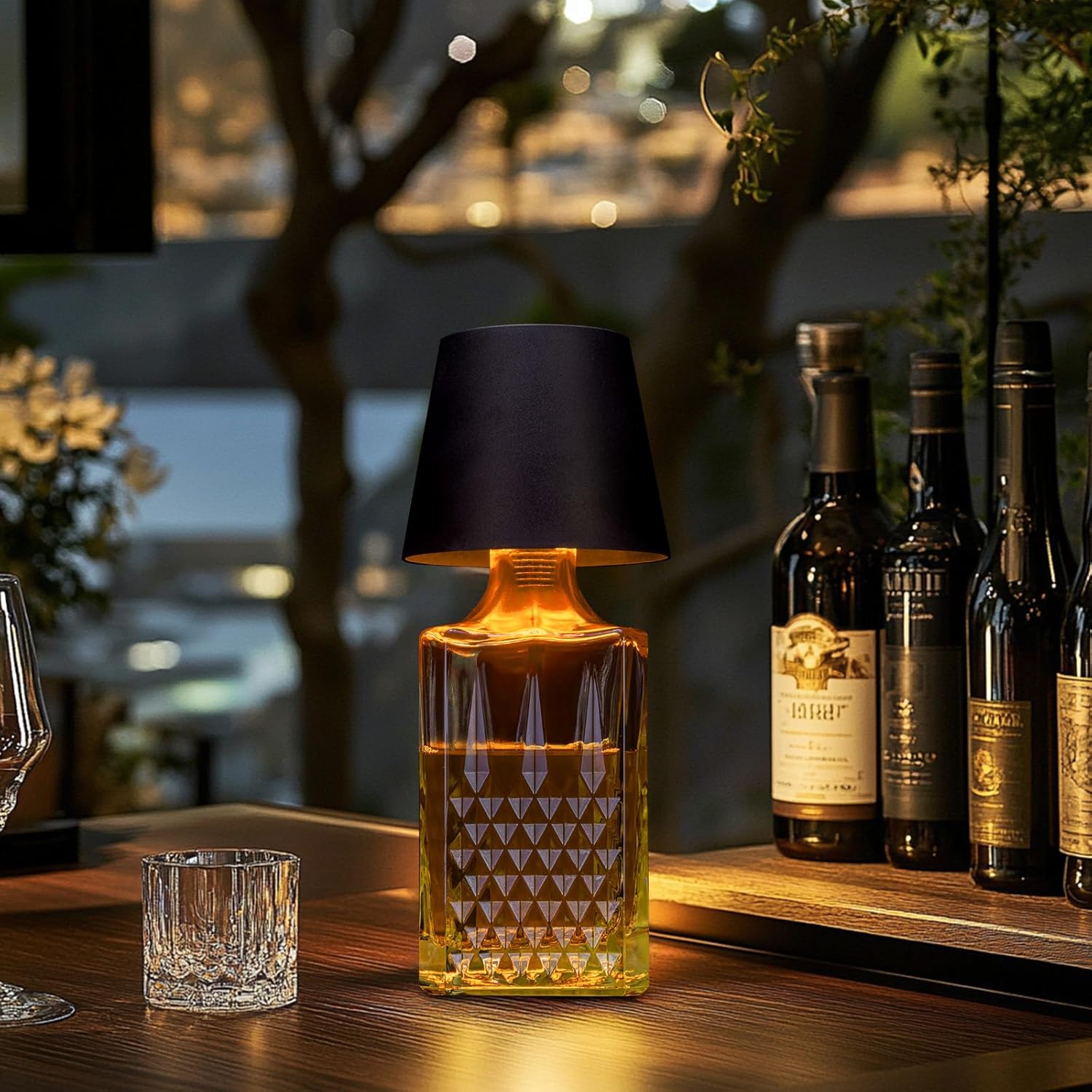 New Wine Bottle LED Lamp Deskt - Colour Changing Bulb ulasan dan harga