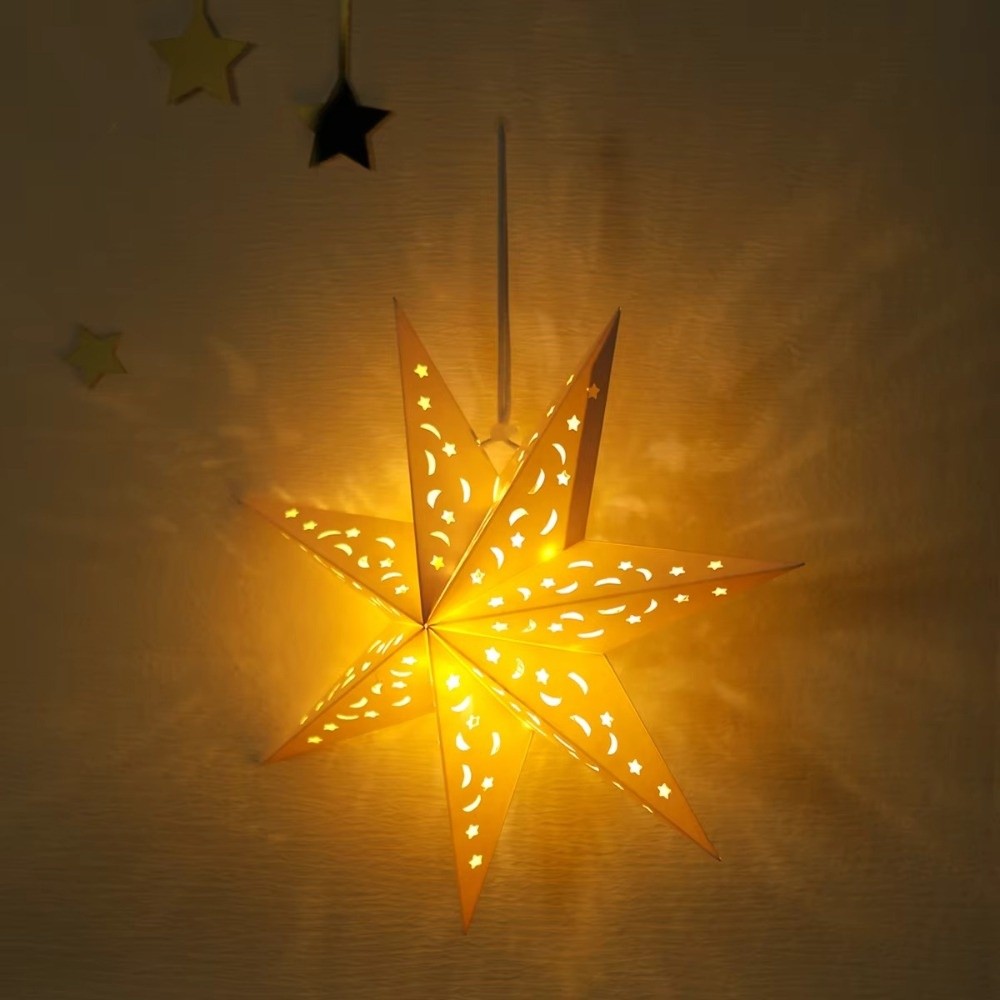 New Year Decor Hollow Out Star - Pendant Lighting Christmas Decor ulasan dan harga